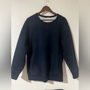 3sixteen heavyweight crew neck sweater indigo (blue) XL